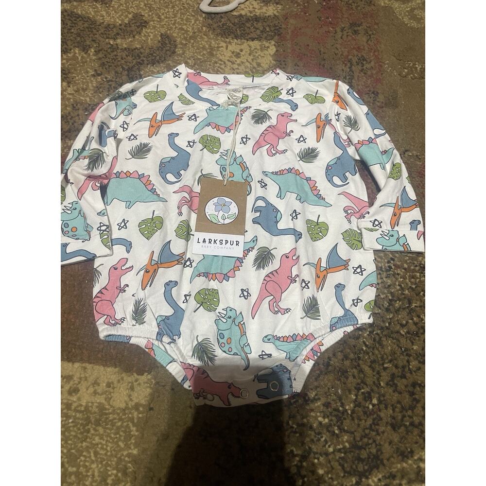 Bamboo Cozy‎ Colorful Dinosaur Print Bubble 12-18